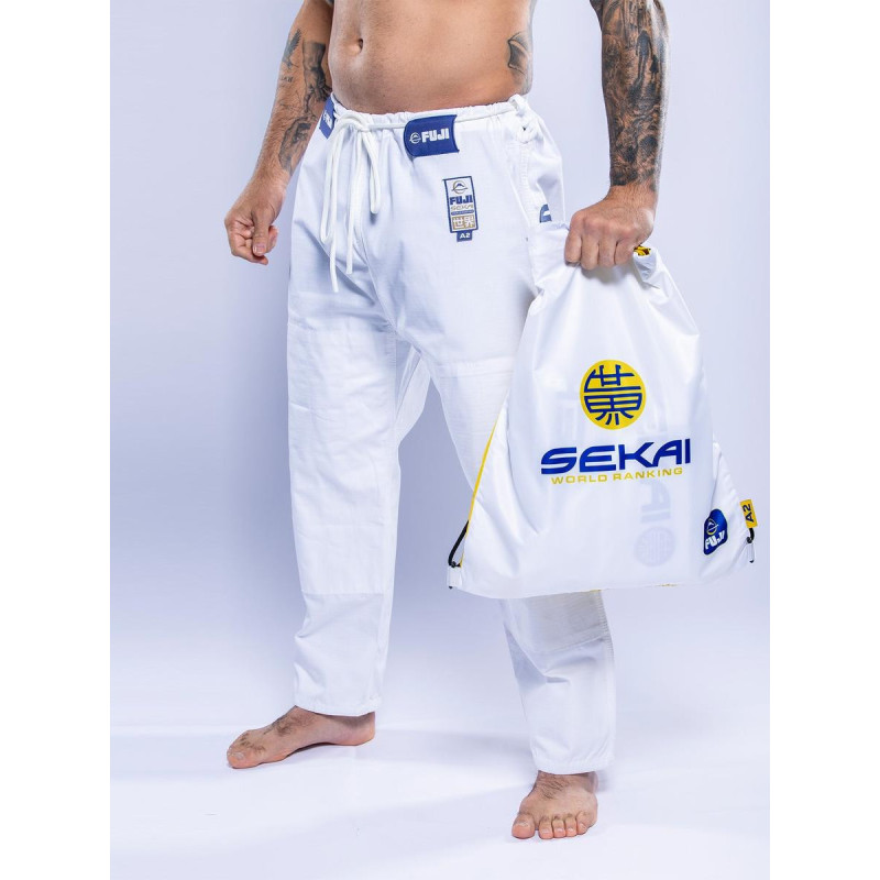 Kimono JJB Fuji Sports | Blanc Navy | SEKAI 3.0