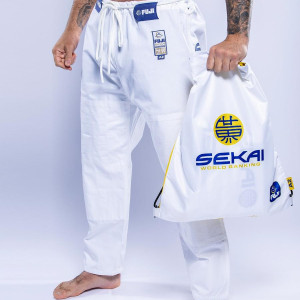 Kimono JJB Fuji Sports | Blanc Navy | SEKAI 3.0