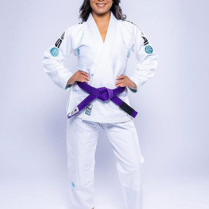 Kimono JJB Fuji Sports | Blanc Teal | SEKAI 3.0