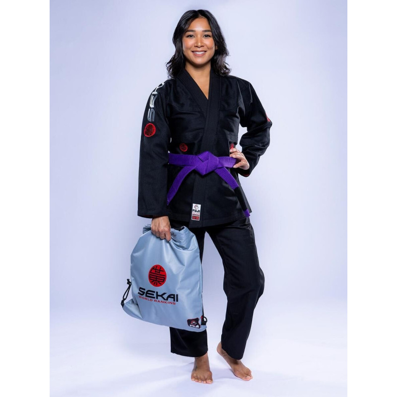 Kimono JJB Fuji Sports | Noir Gris | SEKAI 3.0