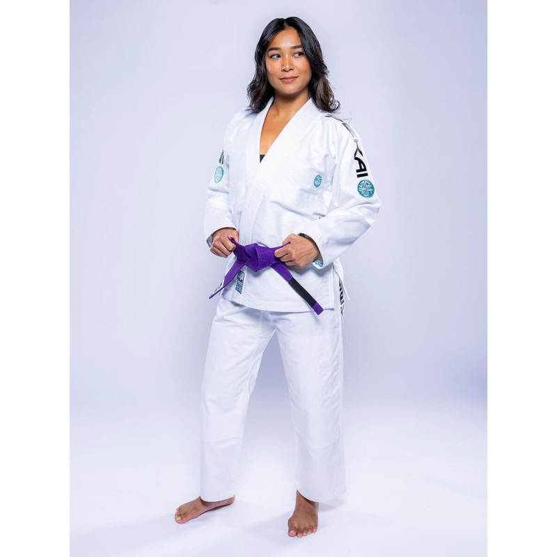 Kimono JJB Fuji Sports | Blanc Teal | SEKAI 3.0