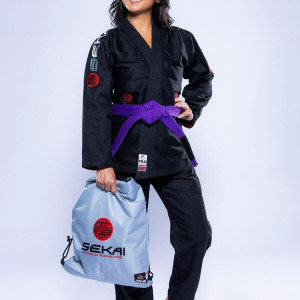 Kimono JJB Fuji Sports | Noir Gris | SEKAI 3.0