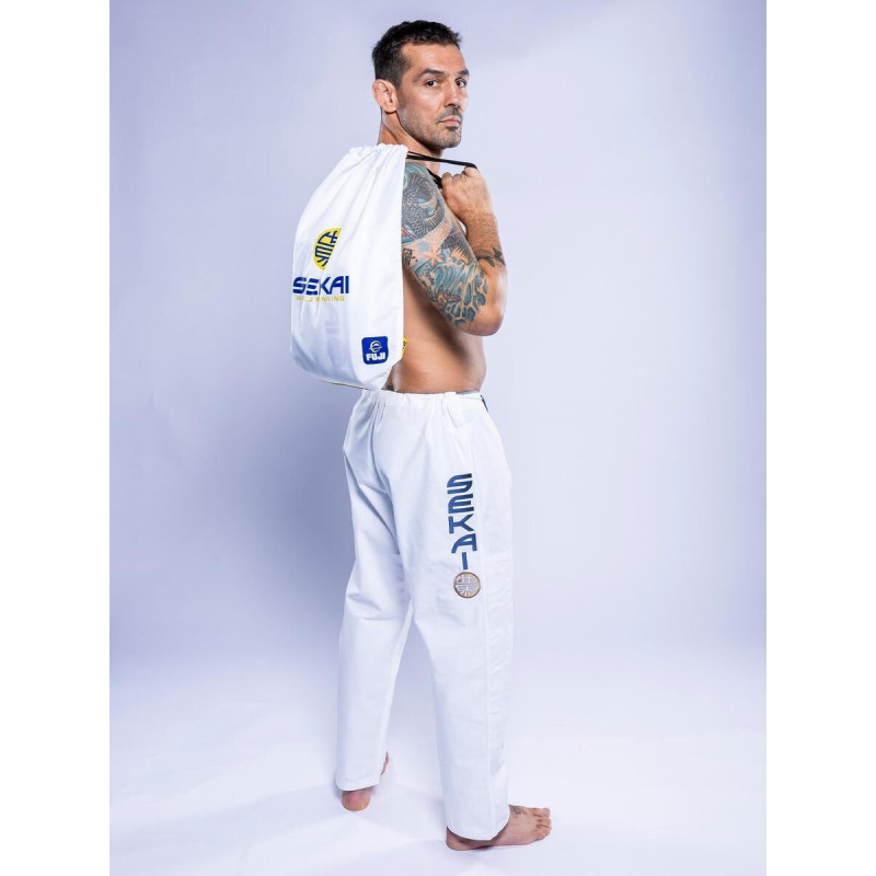 Kimono JJB Fuji Sports | Blanc Navy | SEKAI 3.0