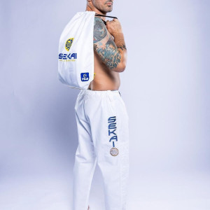 Kimono JJB Fuji Sports | Blanc Navy | SEKAI 3.0