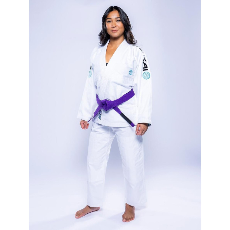 Kimono JJB Fuji Sports | Blanc Teal | SEKAI 3.0