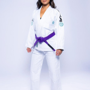 Kimono JJB Fuji Sports | Blanc Teal | SEKAI 3.0