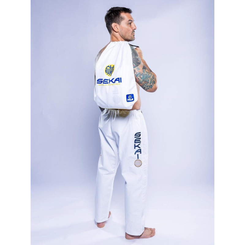Kimono JJB Fuji Sports | Blanc Navy | SEKAI 3.0