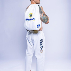 Kimono JJB Fuji Sports | Blanc Navy | SEKAI 3.0