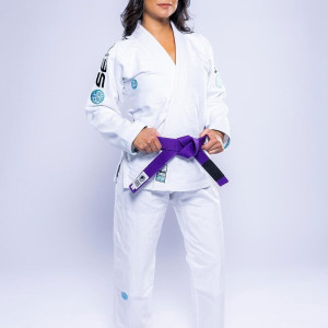 Kimono JJB Fuji Sports | Blanc Teal | SEKAI 3.0
