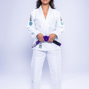 Kimono JJB Fuji Sports | Blanc Teal | SEKAI 3.0