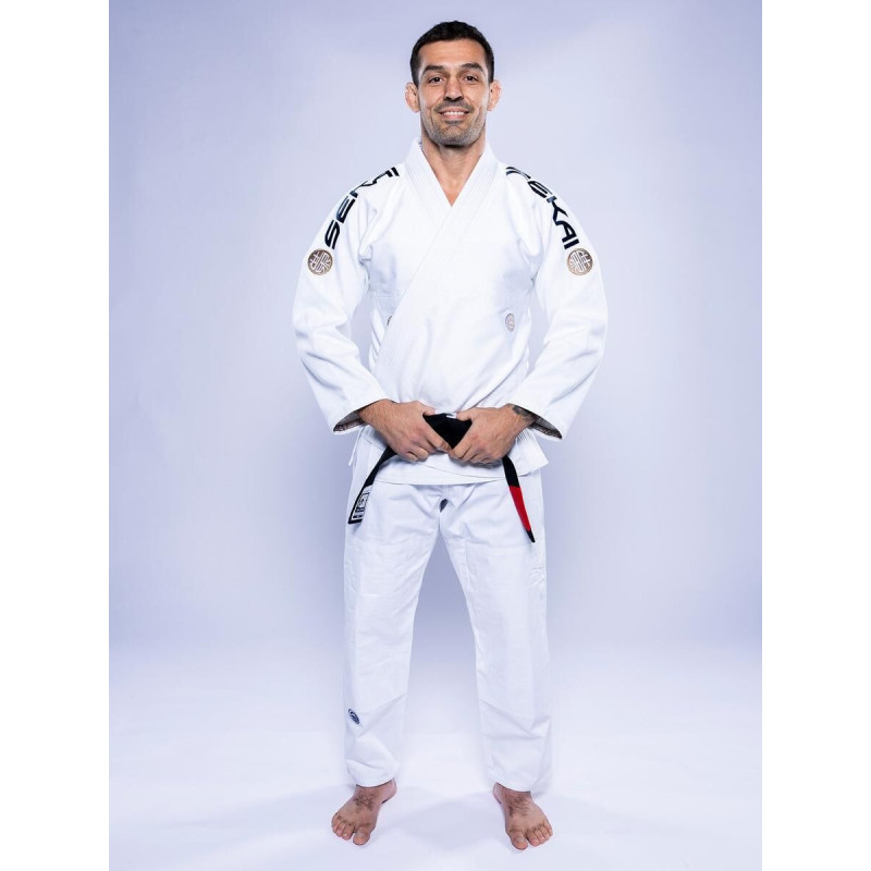 Kimono JJB Fuji Sports | Blanc Navy | SEKAI 3.0