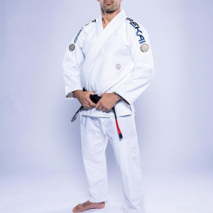 Kimono JJB Fuji Sports | Blanc Navy | SEKAI 3.0