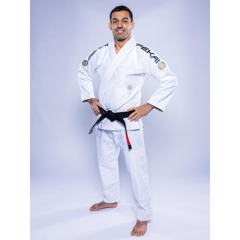 Kimono JJB Fuji Sports | Blanc Navy | SEKAI 3.0