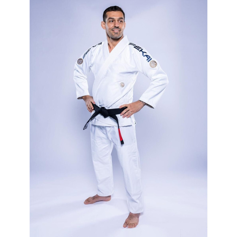 Kimono JJB Fuji Sports | Blanc Navy | SEKAI 3.0