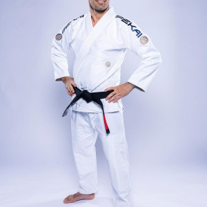 Kimono JJB Fuji Sports | Blanc Navy | SEKAI 3.0