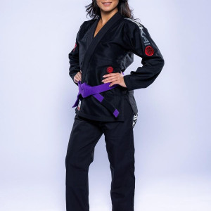 Kimono JJB Fuji Sports | Noir Gris | SEKAI 3.0