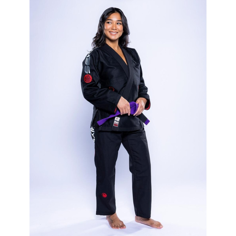 Kimono JJB Fuji Sports | Noir Gris | SEKAI 3.0