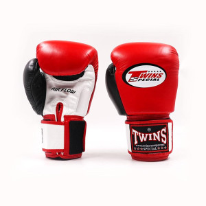Gants de Boxe TWINS | Rouge/Blanc | Special Air-Flow