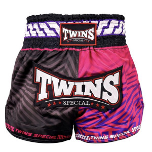 Short Muay Thai TWINS | Black/Pink/Purple/White | TWINS SHORTS