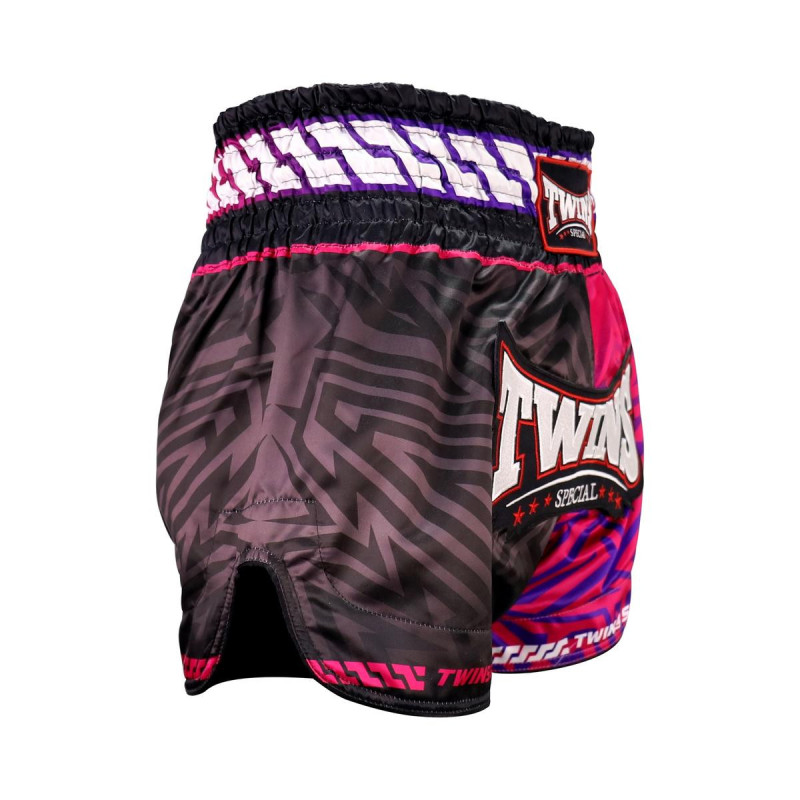 Short Muay Thai TWINS | Black/Pink/Purple/White | TWINS SHORTS