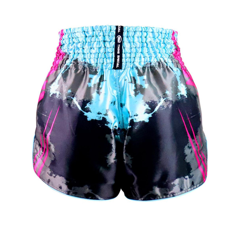 Short Muay Thai TWINS | Noir/Rose/Blanc | TWINS SHORTS