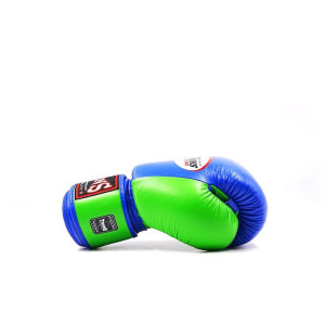 Gants de Boxe TWINS | Bleu/Vert | Air-Flow