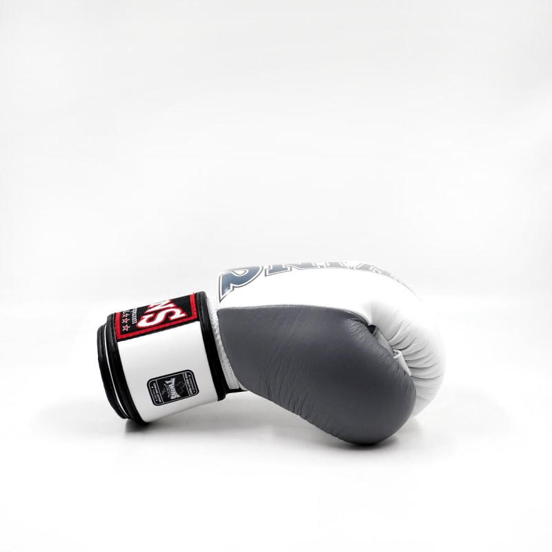 Gants de Boxe TWINS | Blanc et Gris | BGVL-8