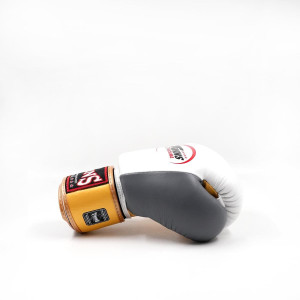 Gants de Boxe Twins | Or/Blanc/Gris | BGVL-3