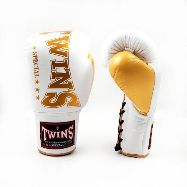 Gants de Boxe TWINS | Blanc | Laced Boxing Gloves