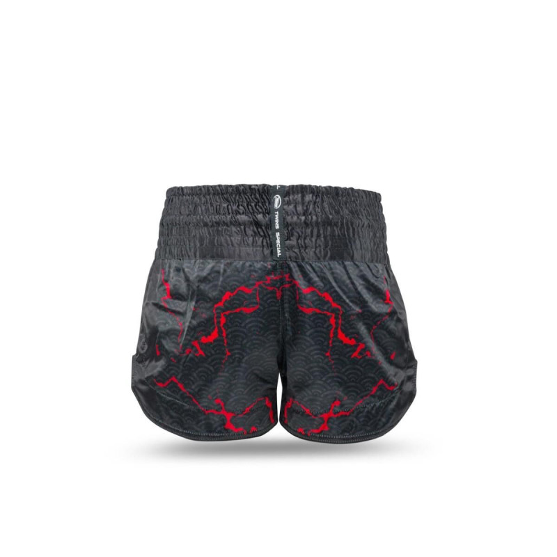 Short Muay Thai TWINS X BOOSTER | Black/Red | TWINS X BOOSTER SHORTS