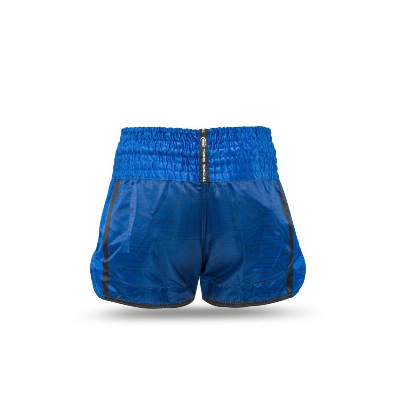Short Muay Thai TWINS X BOOSTER | Blue/Black | Collaboration