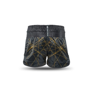 Short Muay Thai TWINS X BOOSTER | Black/Gold | TWINS X BOOSTER