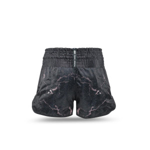 Short Muay Thai TWINS X BOOSTER | Black/Grey | TWINS X BOOSTER SHORTS