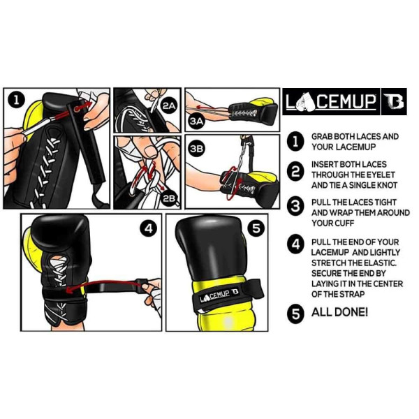 Convertisseur de Lacets Booster Fight Gear | Black/Gold | LACEMUP