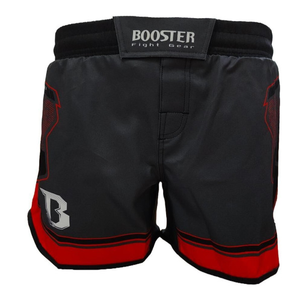 Short MMA Booster Fight Gear | Black/Red | DELTA