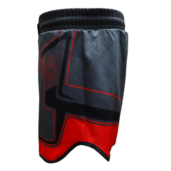 Short MMA Booster Fight Gear | Black/Red | DELTA
