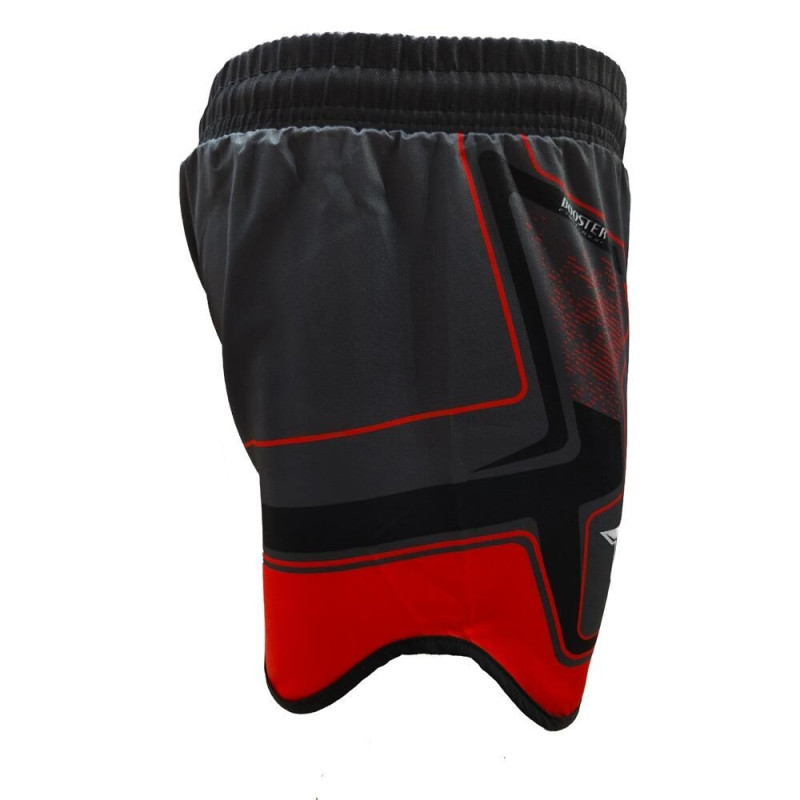 Short MMA Booster Fight Gear | Black/Red | DELTA
