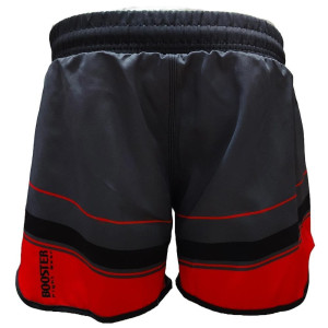 Short MMA Booster Fight Gear | Black/Red | DELTA