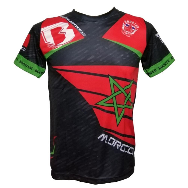T-Shirt Booster Fight Gear | Drapeau Maroc | BFG