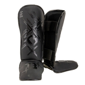 Protège-tibias Enfant | Booster Fight Gear | Noir | Alpha Youth