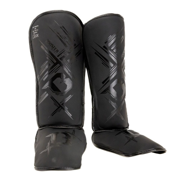 Protège-tibias Enfant | Booster Fight Gear | Noir | Alpha Youth