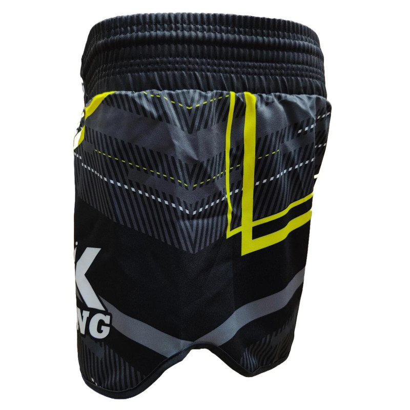 Short MMA King Pro Boxing | Black/Grey/Yellow | KPB Blade