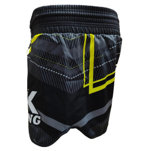 Short MMA King Pro Boxing | Black/Grey/Yellow | KPB Blade