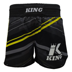 Short MMA King Pro Boxing | Black/Grey/Yellow | KPB Blade