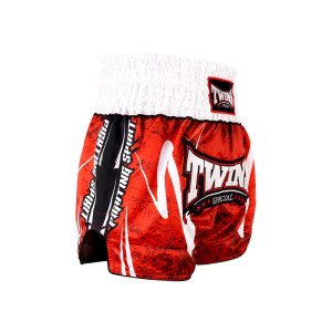 Short Muay Thai TWINS | Red/Black/White | TWINS SHORTS