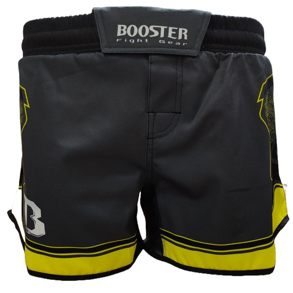 Short MMA Booster Fight Gear | Noir/Jaune | Delta