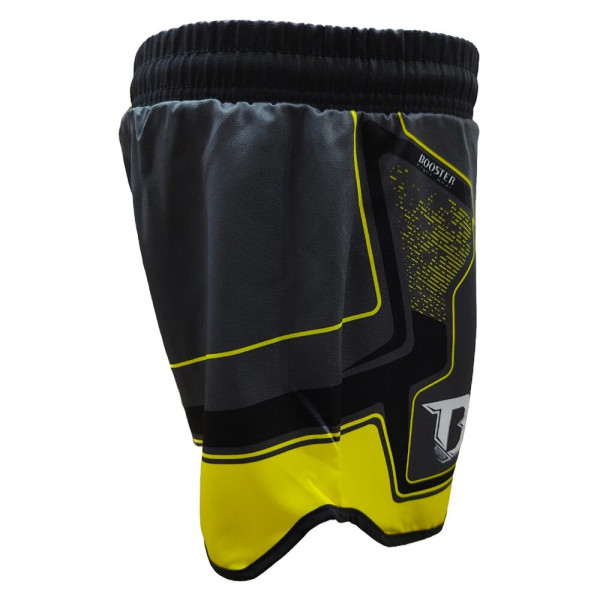 Short MMA Booster Fight Gear | Noir/Jaune | Delta