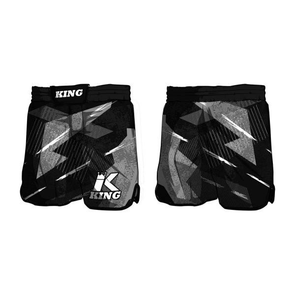 Short MMA King Pro Boxing | Black/Grey/White | Shadow