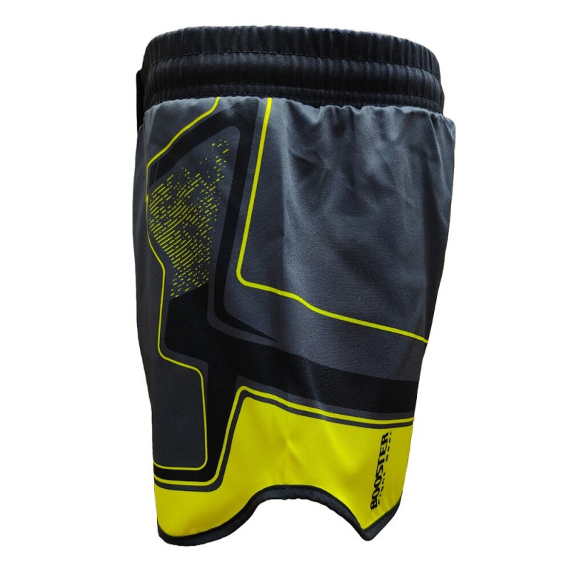 Short MMA Booster Fight Gear | Noir/Jaune | Delta