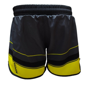 Short MMA Booster Fight Gear | Noir/Jaune | Delta